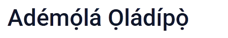 Adémọ́lá Ọládípọ̀
